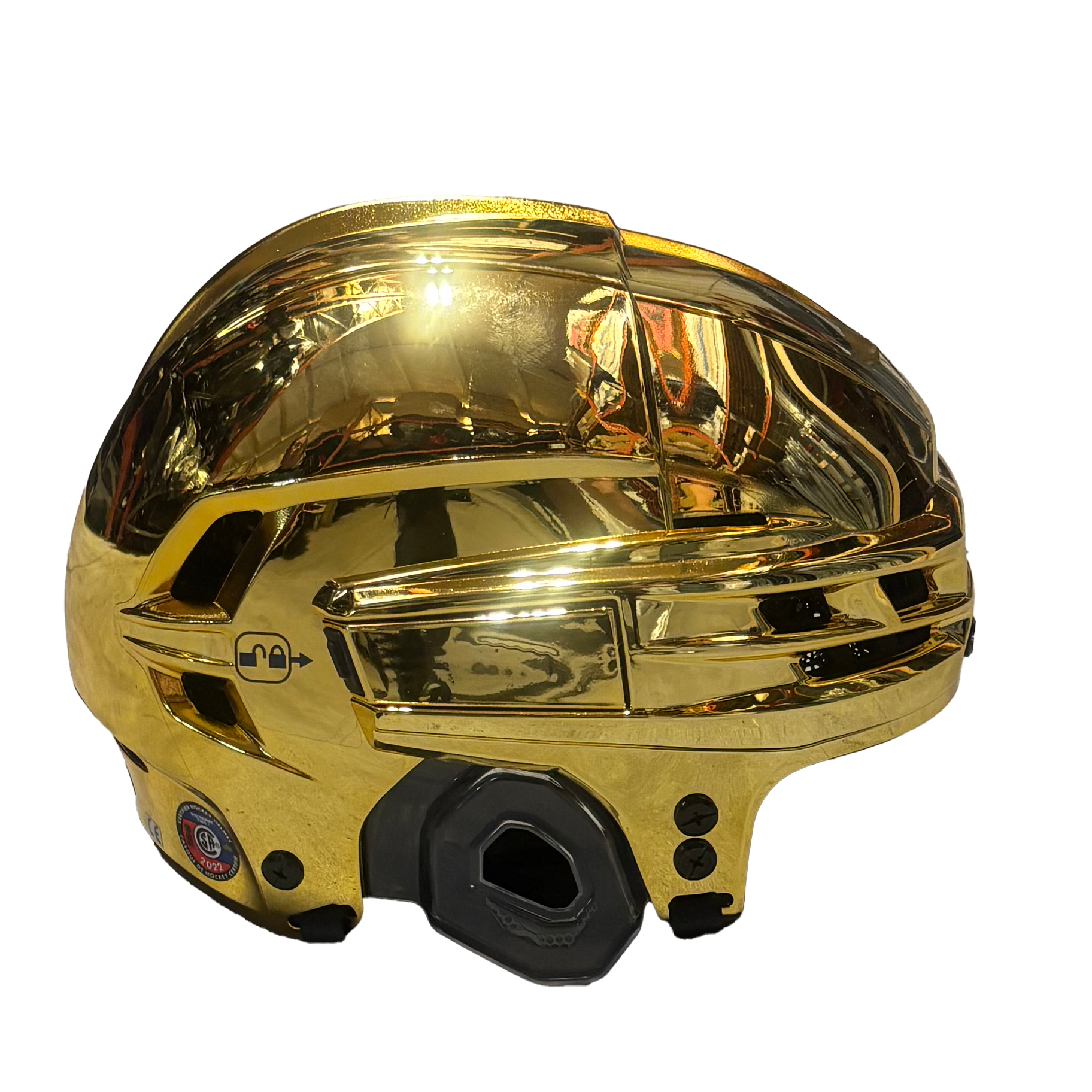 CCM Tacks 910 - Hockey Helmet (Gold Chrome)